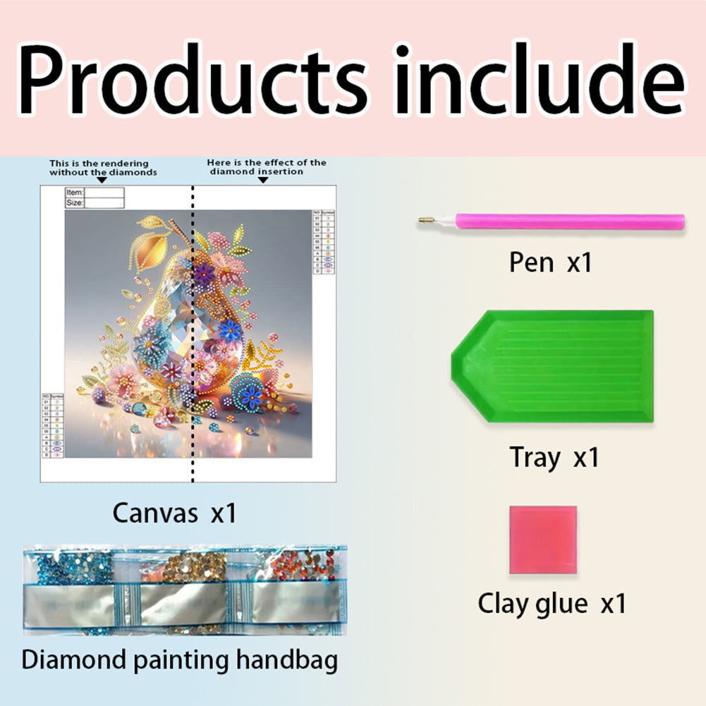 Fruit Pear - Special Shaped Drill Diamond Painting 30*30CM