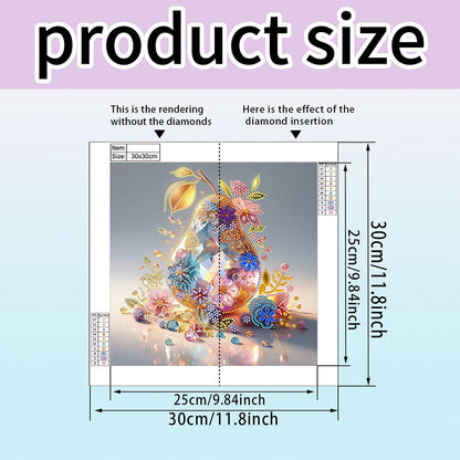Fruit Pear - Special Shaped Drill Diamond Painting 30*30CM