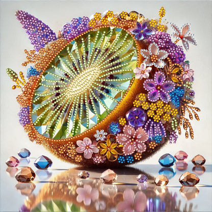Fruit Kiwi - Special Shaped Drill Diamond Painting 30*30CM