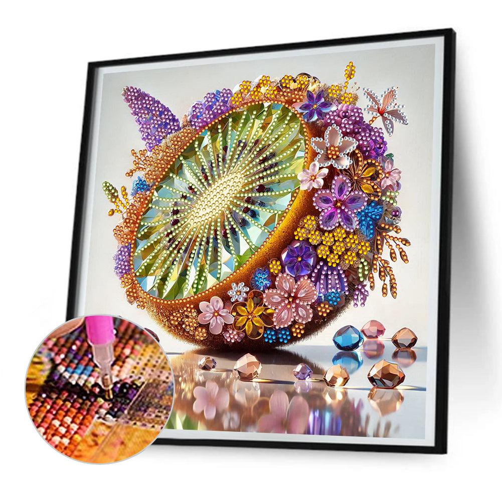 Fruit Kiwi - Special Shaped Drill Diamond Painting 30*30CM