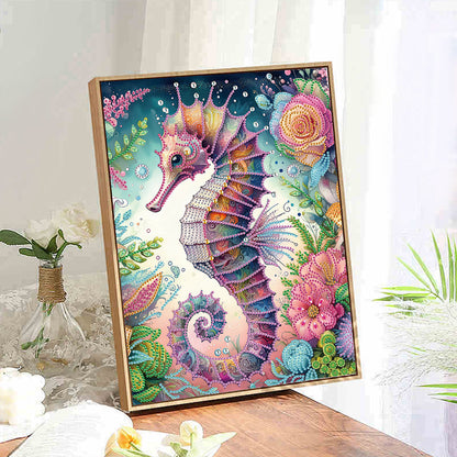 Seahorse - Special Shaped Drill Diamond Painting 30*40CM