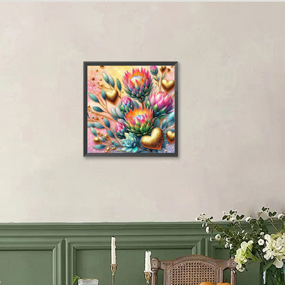 Protea - Full Round Drill Diamond Painting 40*40CM