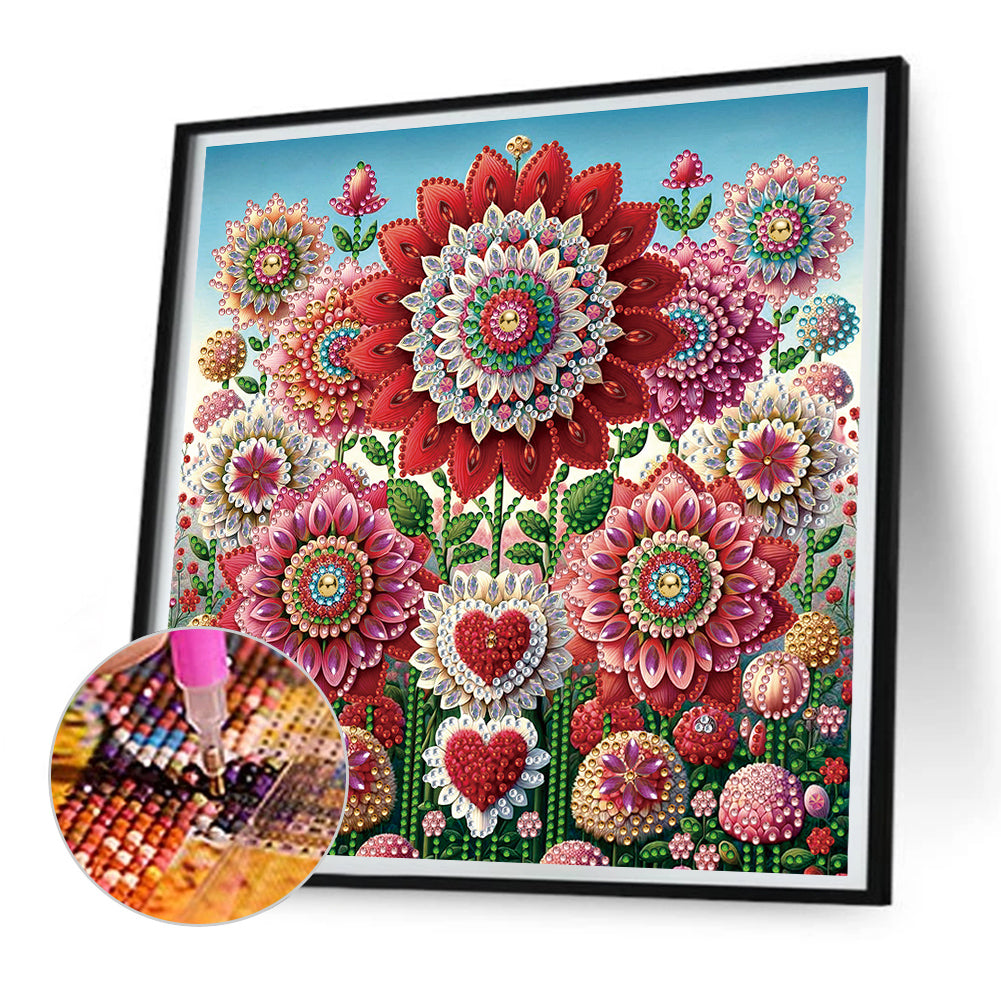 Mandala Garden - Special Shaped Drill Diamond Painting 30*30CM