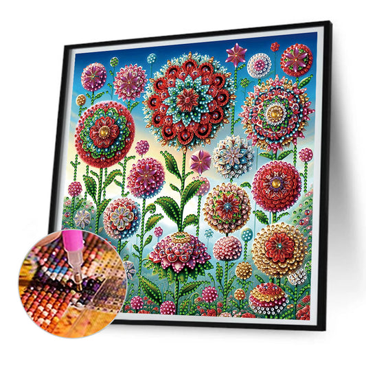 Mandala Garden - Special Shaped Drill Diamond Painting 30*30CM