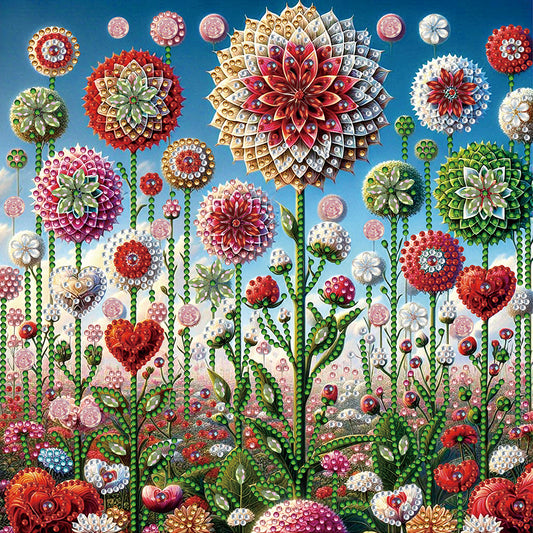 Mandala Garden - Special Shaped Drill Diamond Painting 30*30CM