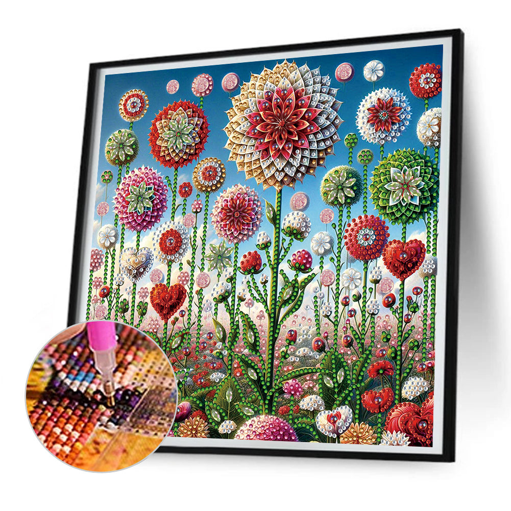 Mandala Garden - Special Shaped Drill Diamond Painting 30*30CM