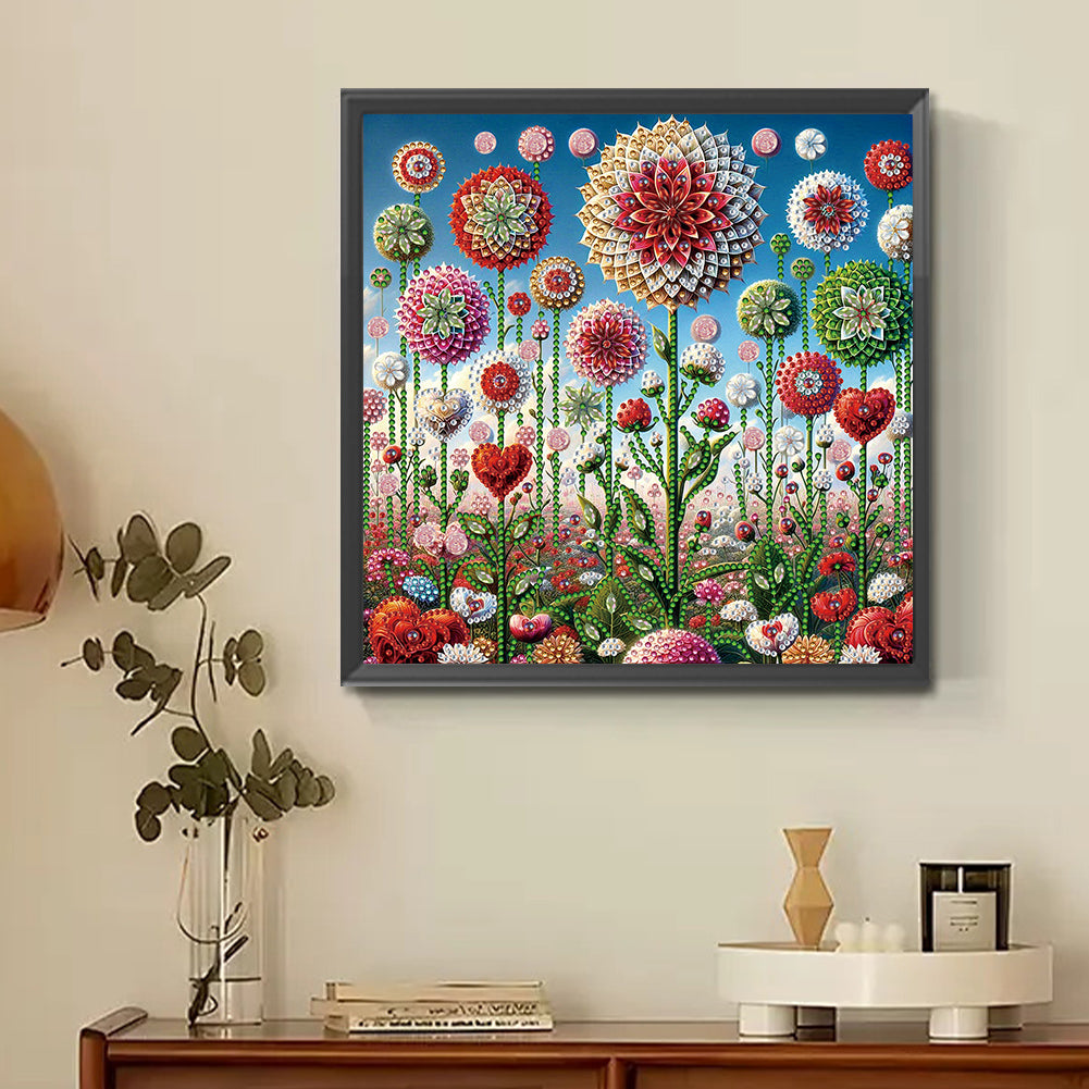 Mandala Garden - Special Shaped Drill Diamond Painting 30*30CM
