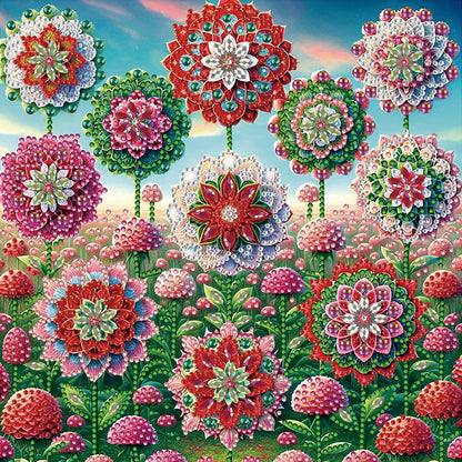 Mandala Garden - Special Shaped Drill Diamond Painting 30*30CM