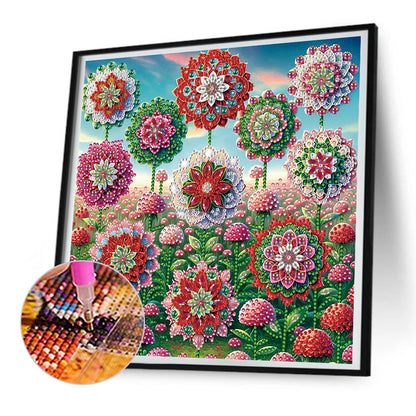 Mandala Garden - Special Shaped Drill Diamond Painting 30*30CM