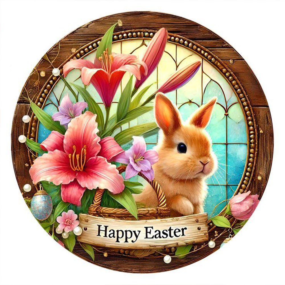 Easter Bunny - Full Round Drill Diamond Painting 30*30CM