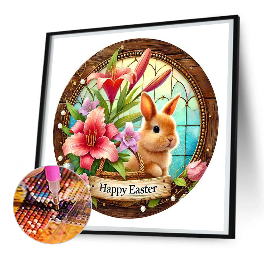 Easter Bunny - Full Round Drill Diamond Painting 30*30CM