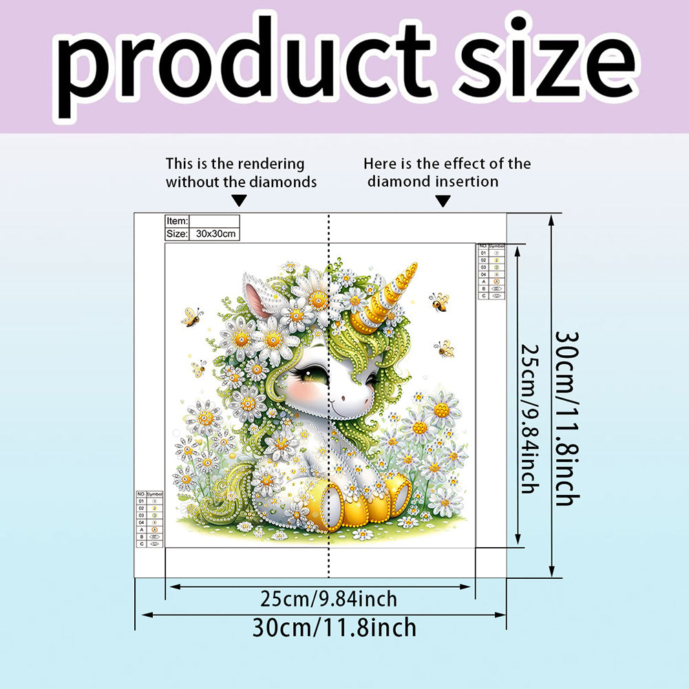 Unicorn - Special Shaped Drill Diamond Painting 30*30CM