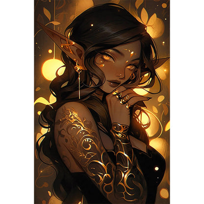 Elf Girl - Full Round Drill Diamond Painting 40*60CM