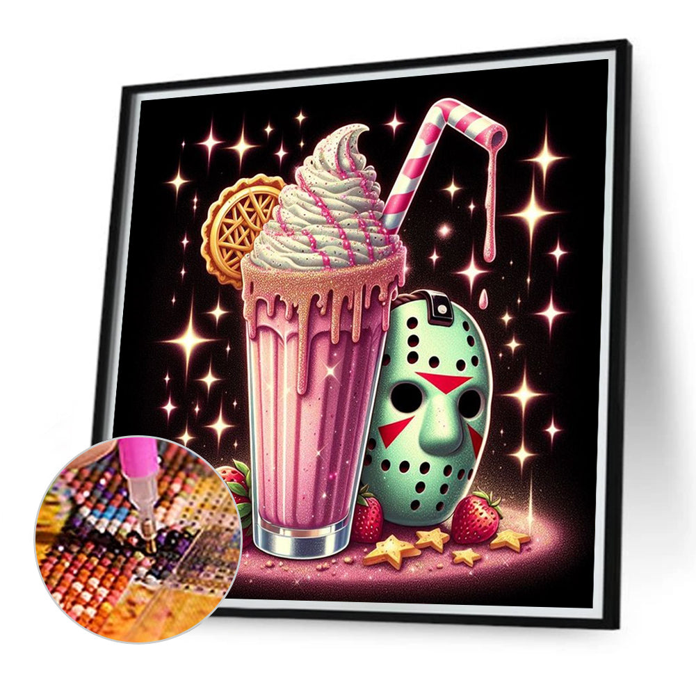 Ice Cream Mask Jason Magic - Full Round Drill Diamond Painting 40*40CM