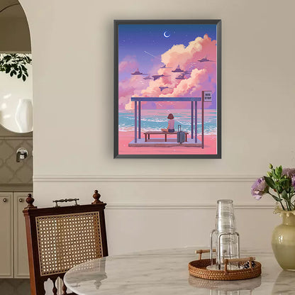 Anime Girl - Full Round Drill Diamond Painting 30*40CM