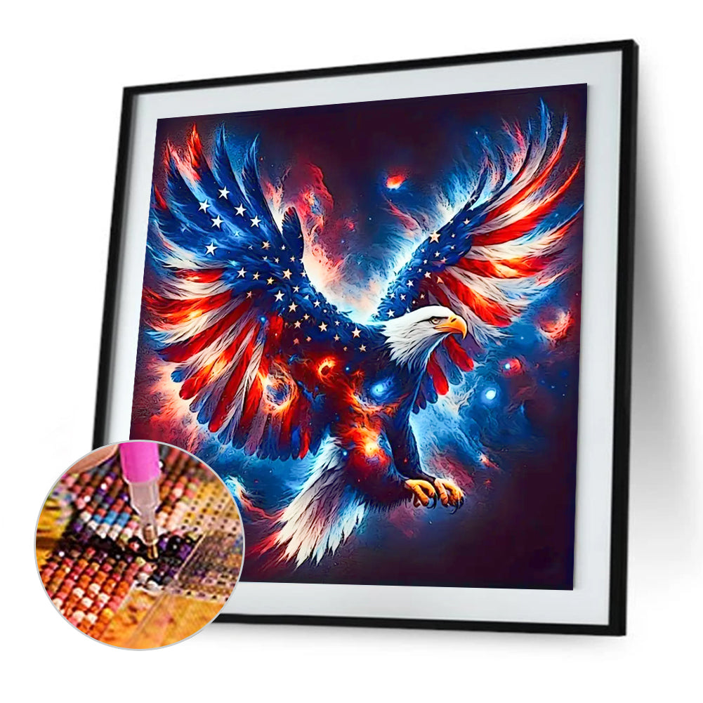 Independent Eagle - Full Square Drill Diamond Painting 40*40CM