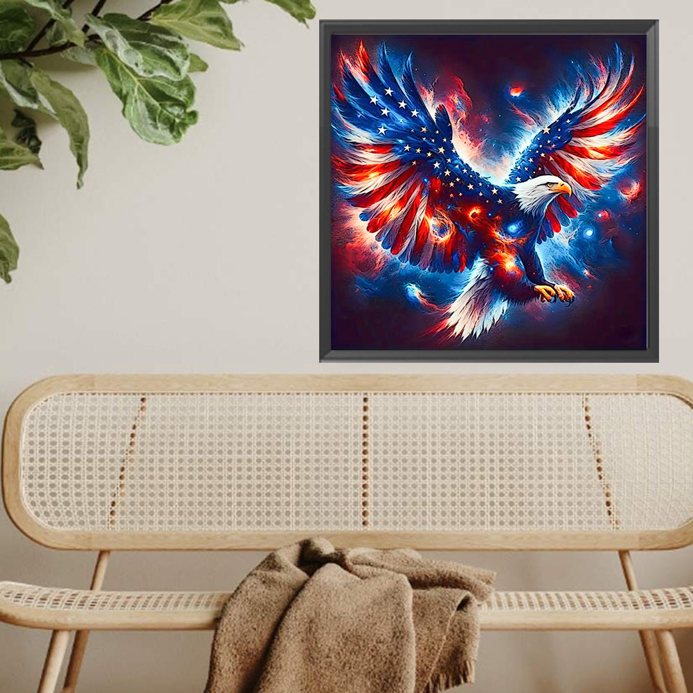 Independent Eagle - Full Square Drill Diamond Painting 40*40CM
