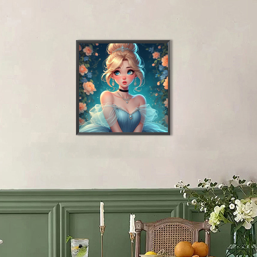Cinderella - Full AB Round Drill Diamond Painting 40*40CM