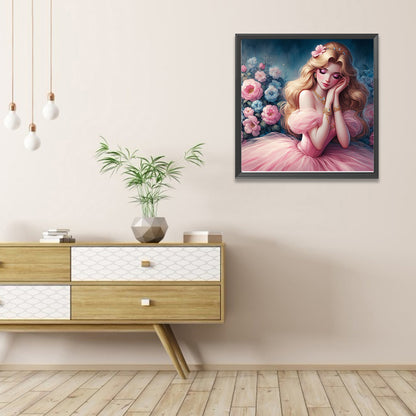 Sleeping Beauty - Full AB Round Drill Diamond Painting 40*40CM