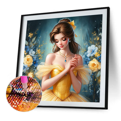 Princess Belle - Full AB Round Drill Diamond Painting 40*40CM