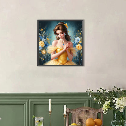 Princess Belle - Full AB Round Drill Diamond Painting 40*40CM