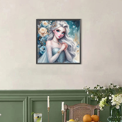 Princess Elsa - Full AB Round Drill Diamond Painting 40*40CM