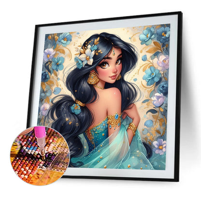 Princess Jasmine - Full AB Round Drill Diamond Painting 40*40CM