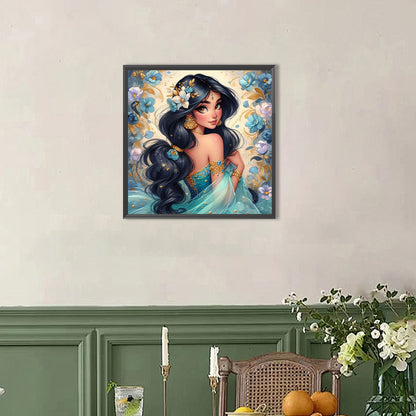 Princess Jasmine - Full AB Round Drill Diamond Painting 40*40CM