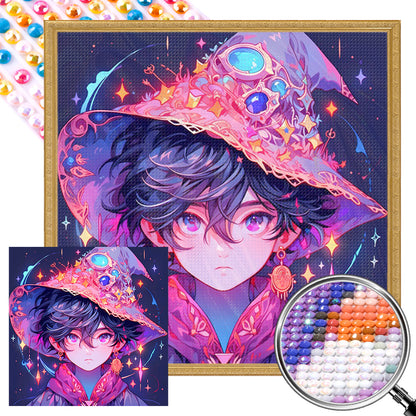 Magic Boy - Full AB Round Drill Diamond Painting 40*40CM