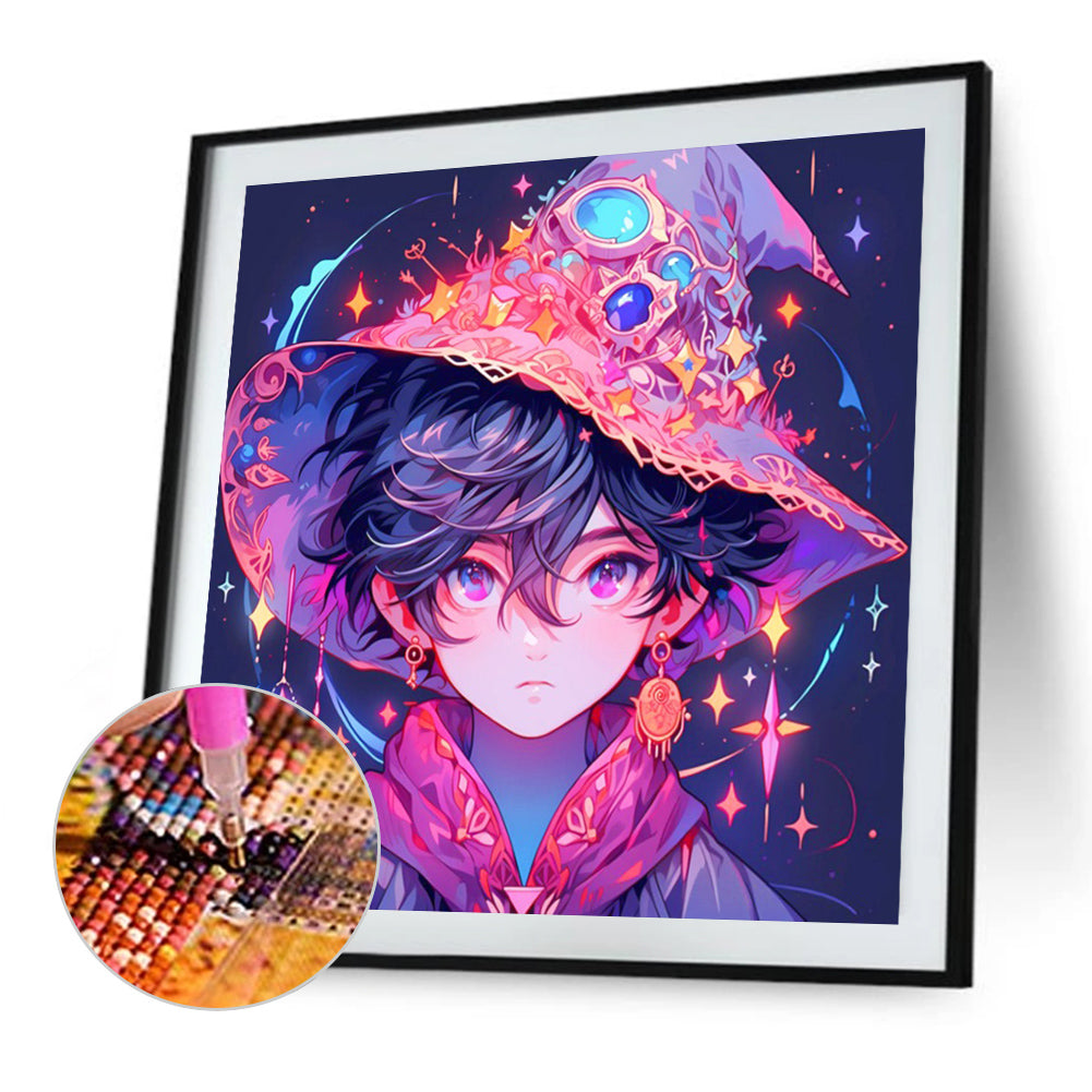 Magic Boy - Full AB Round Drill Diamond Painting 40*40CM