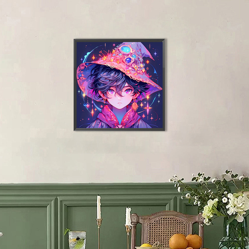 Magic Boy - Full AB Round Drill Diamond Painting 40*40CM