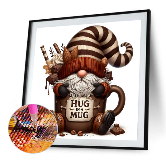Coffee Bean Gnome - Full Round Drill Diamond Painting 30*30CM