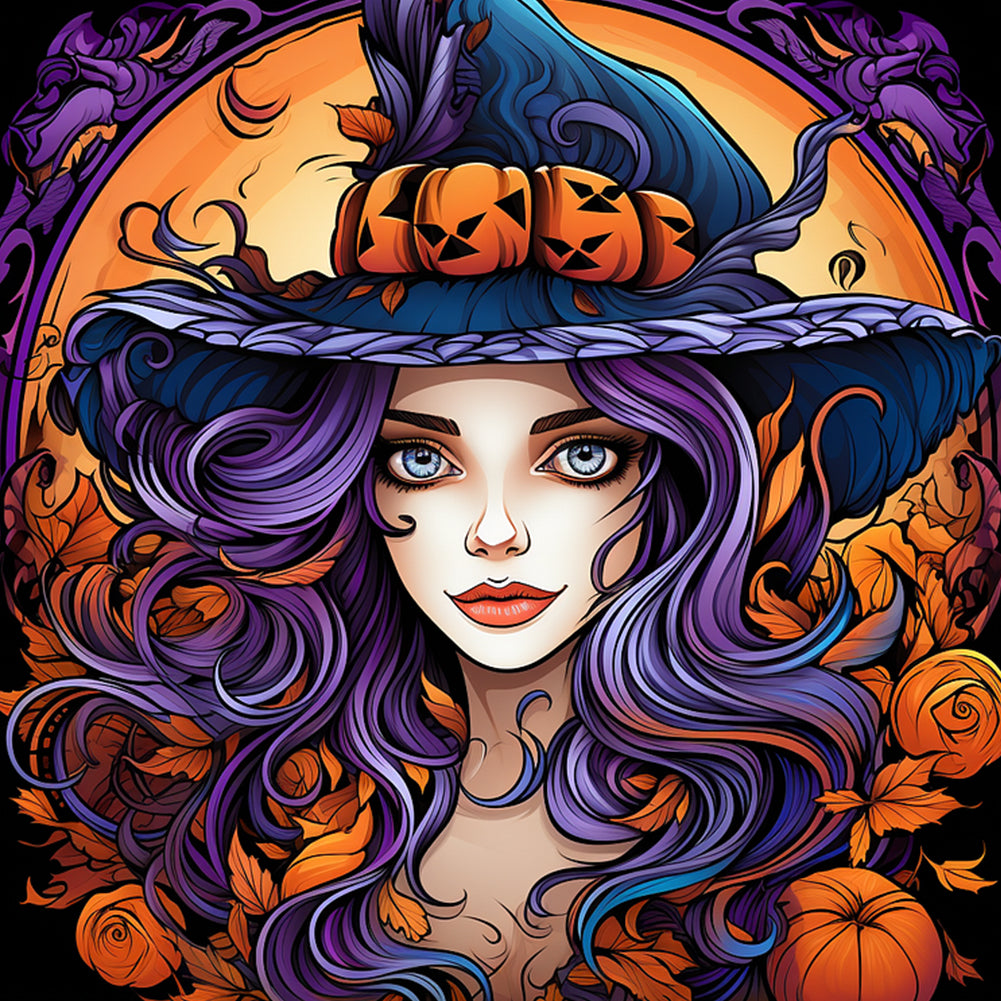 Witch - Full Round Drill Diamond Painting 40*40CM