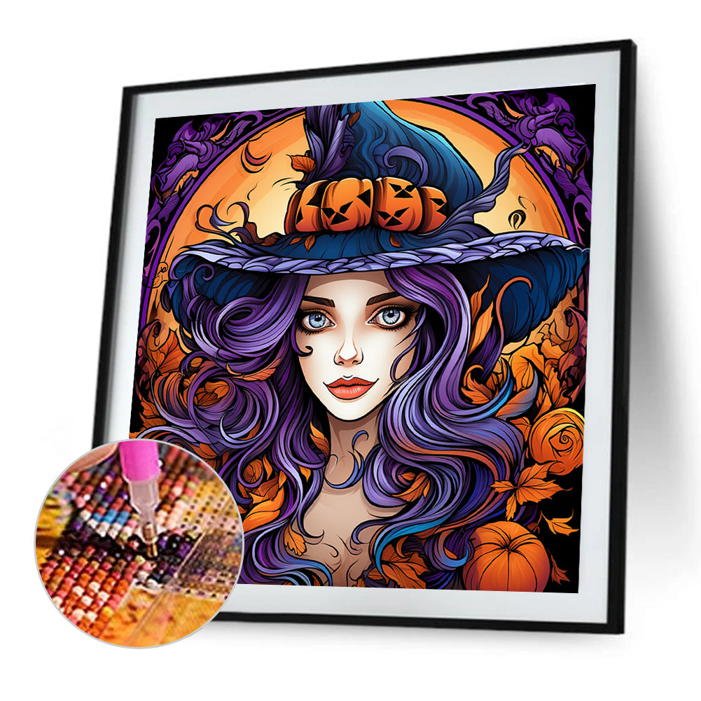 Witch - Full Round Drill Diamond Painting 40*40CM