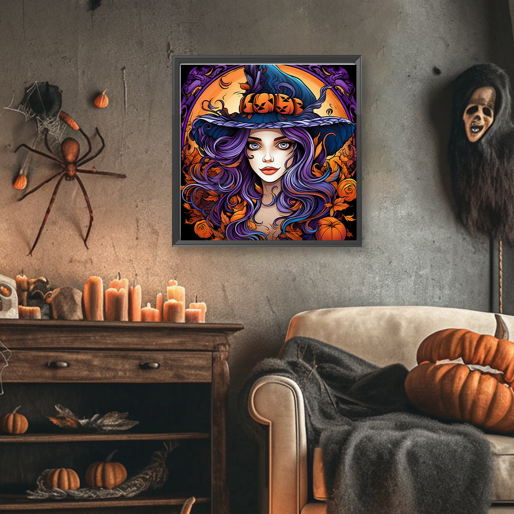 Witch - Full Round Drill Diamond Painting 40*40CM