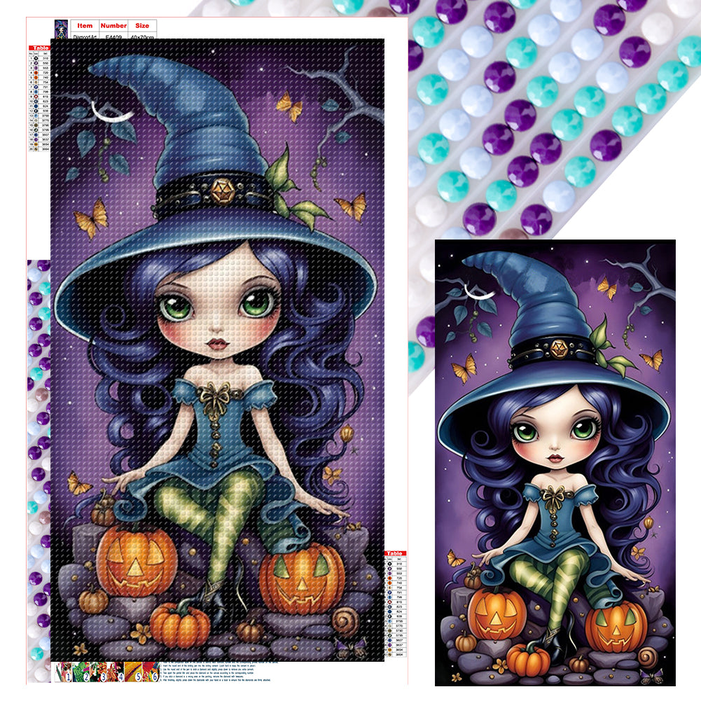 Illustrator Witch - Full Round Drill Diamond Painting 40*70CM