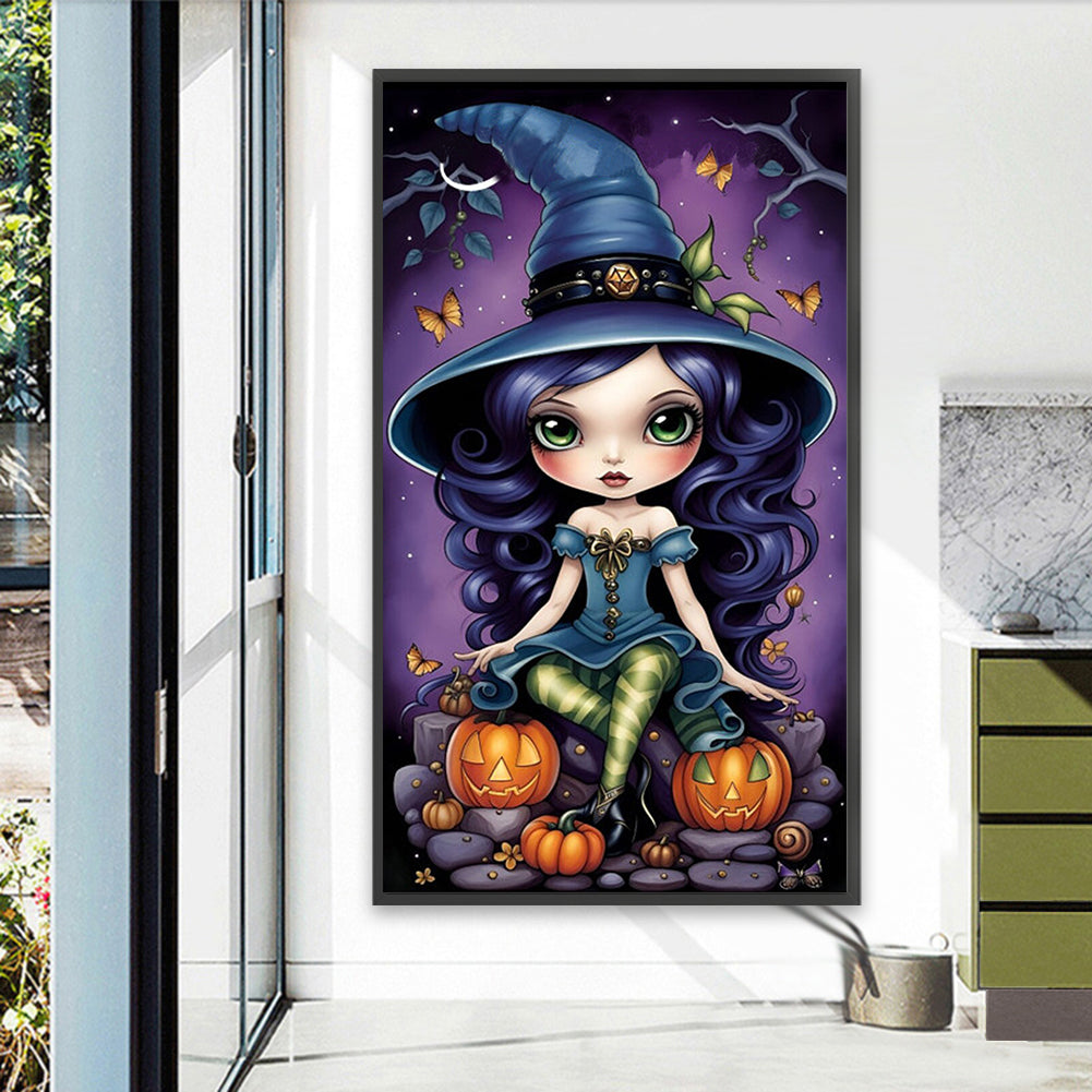 Illustrator Witch - Full Round Drill Diamond Painting 40*70CM