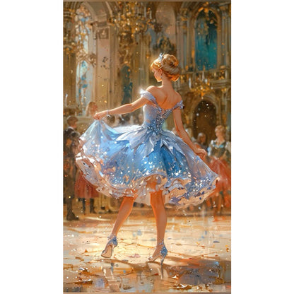 Blonde At The Party - Full AB Round Drill Diamond Painting 40*70CM