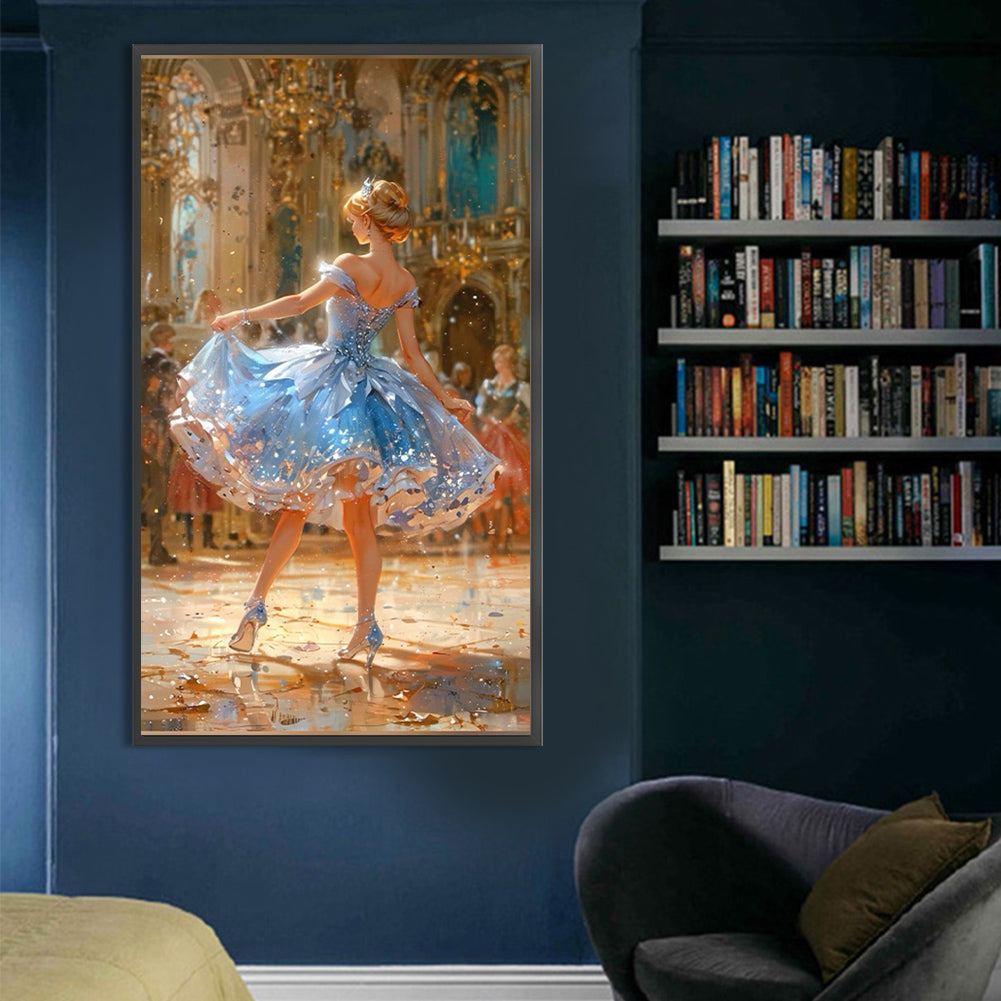 Blonde At The Party - Full AB Round Drill Diamond Painting 40*70CM