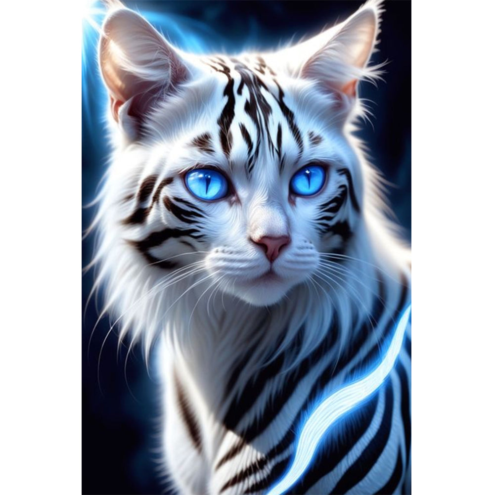 Tabby And White Cat - Full Round Drill Diamond Painting 40*60CM
