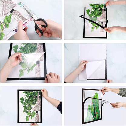 9Pcs Magnetic Picture Frame Magnetic Photo Frame Multifunctional for Party Decor