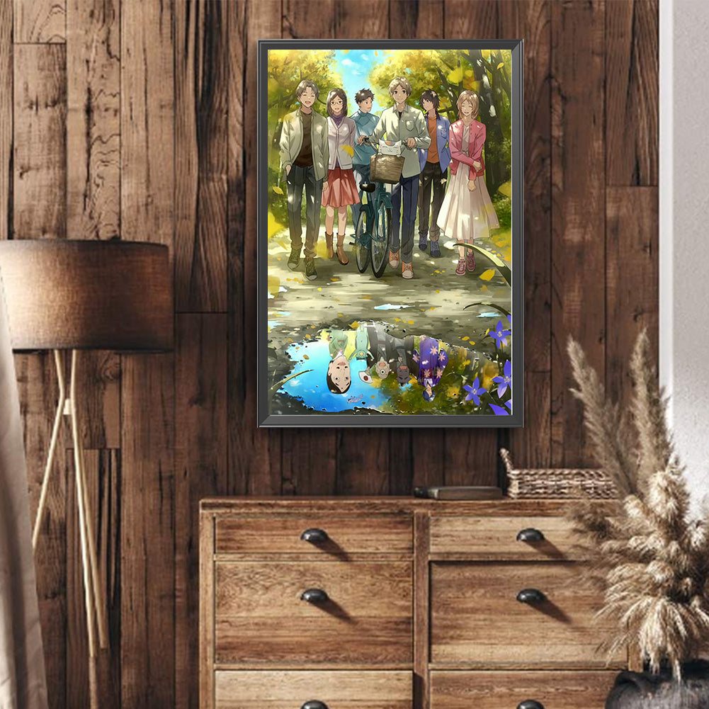 Natsume And Friends - Full Round Drill Diamond Painting 40*60CM
