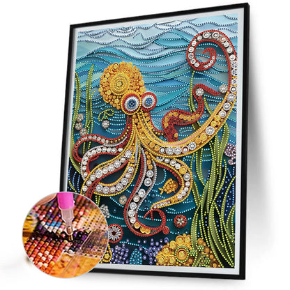 Sea Creatures Paper Quilling - Special Shaped Drill Diamond Painting 30*40CM