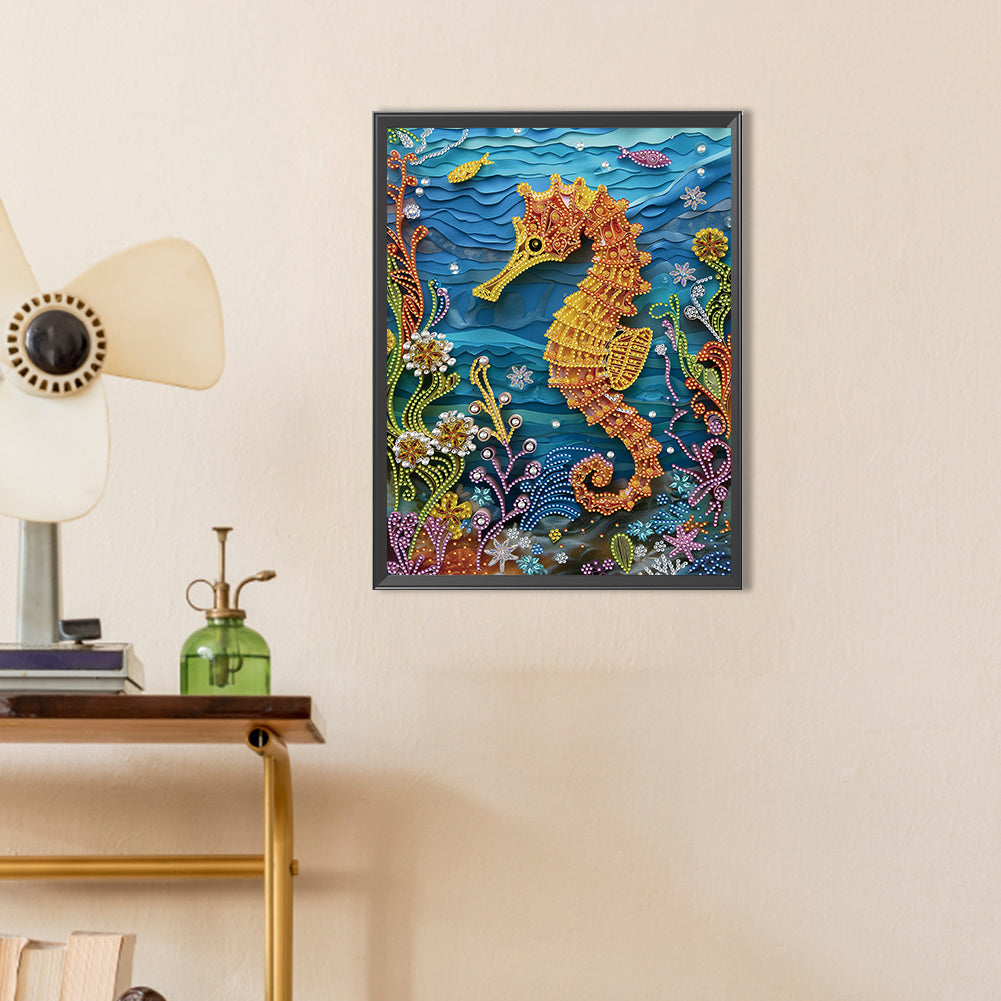 Sea Creatures Paper Quilling - Special Shaped Drill Diamond Painting 30*40CM