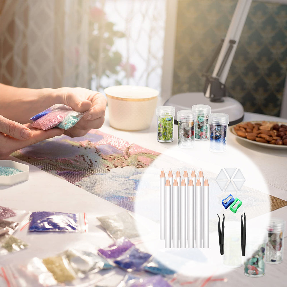 22 Pieces Wax Rhinestone Picker Pencil Wax Pencil Set Rhinestone Picker Pen Set