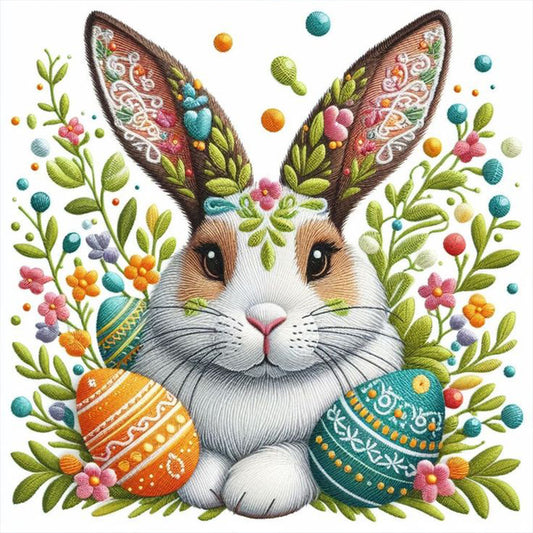 Rabbit And Eggs - Full Round Drill Diamond Painting 30*30CM