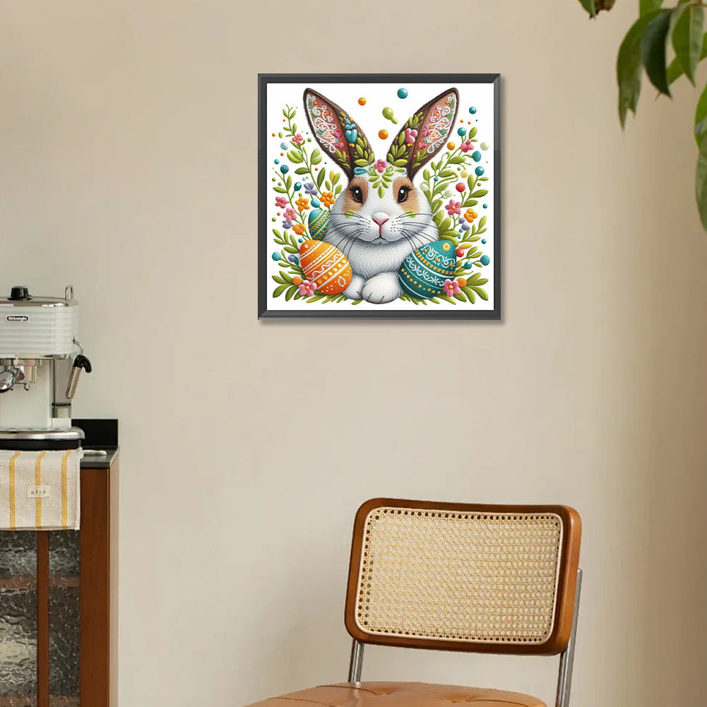 Rabbit And Eggs - Full Round Drill Diamond Painting 30*30CM