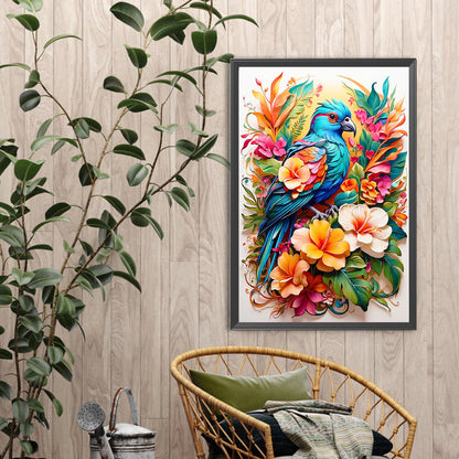 Birds Among Flowers - Full Round Drill Diamond Painting 40*60CM