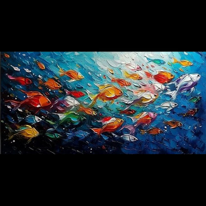 Fish - Full Round Drill Diamond Painting 70*40CM