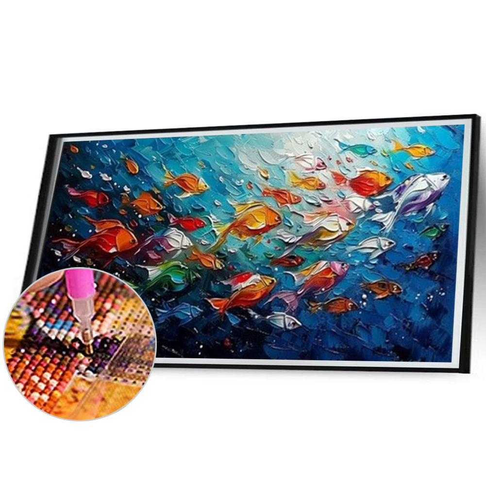 Fish - Full Round Drill Diamond Painting 70*40CM